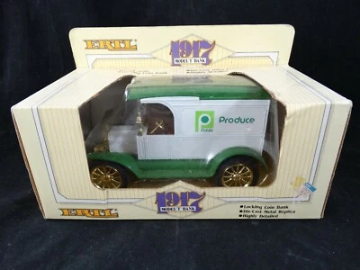 VINTAGE ERTL 1917 MODEL "T" BANK - PUBLIC PRODUCE CAR COIN BANK - 036881091486 - Image 1 of 4