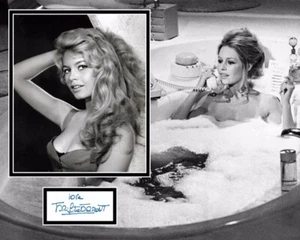 BRIGITTE BARDOT SIGNED SEXY PHOTO MOUNT (1) ALSO ACOA CERTIFIED - Picture 1 of 3