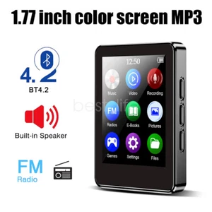 Lettore MP3 Bluetooth Touch Screen Sport Hifi Lettore Musicale FM/E-book/Registratore UK - Foto 1 di 17