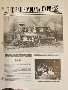 The Railroadiana Express Spring 1983 10 pg Magazine - Picture 1 of 3