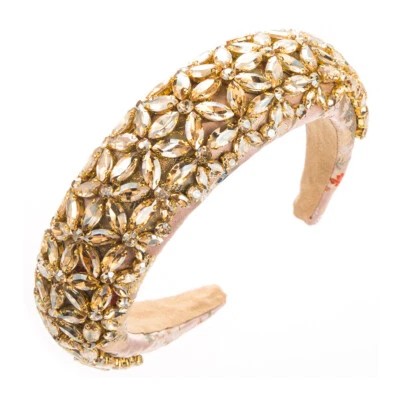 Retro Baroque Heavy Industry Full Diamond Super Flash Headband  Hair Accessori L - Image 1 of 4