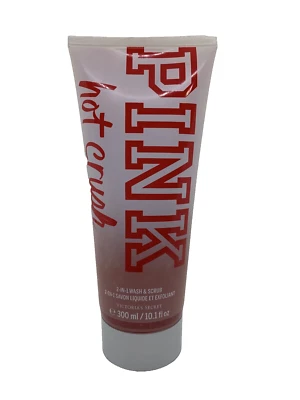 NEW Victoria's Secret Pink HOT CRUSH 2-in-1 Wash Scrub JASMINE & WARM CARAMEL LG - Image 1 of 4