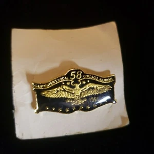 Carpenters Local 58 Chicago Illinois 1991 Pin Eagle - Bild 1 von 4
