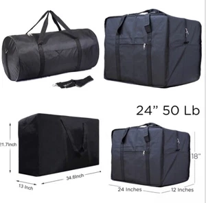 Maletines de Viaje Tipo Gusano y cuadrados Lona negra 50,70,100 Waagen 4er Pack - Bild 1 von 5