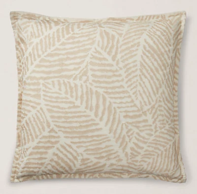 Ralph Lauren Valerio бежевый на кремовый лист узор подушка, Cecily, 20 «x 20» - Изображение 1 из 3