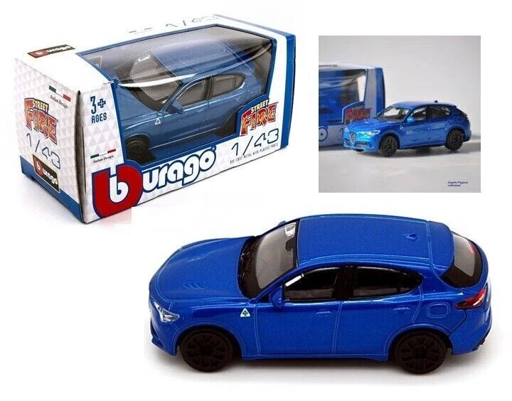 BBurago Burago Alfa Romeo Stelvio Quadrifoglio red QUATTRORUOTE 1/43 18-30389Q