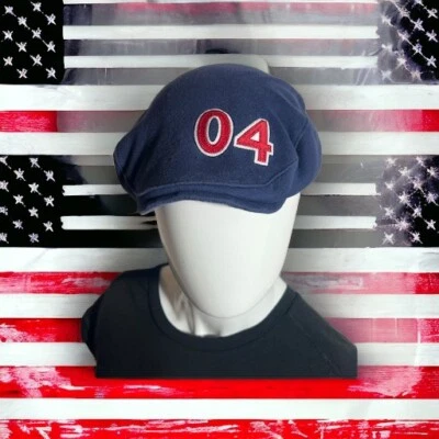 Gorra plana de periodista olímpica de Estados Unidos azul marino 2004 Atenas Olimpiadas raíces S/M Foto 1 de 4