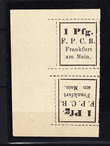 FRANKFURT "C" STADTPOST, 1894, Mi #1 KEHDRUCK, IN MICHEL UNBEKANNT ! - Picture 1 of 1