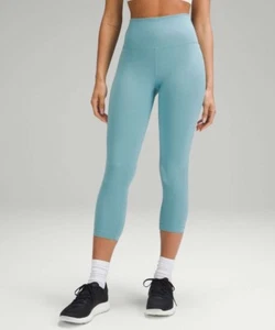 Lululemon Align HR Crop 20" Tidal Teal Size S Asia Fit - Picture 1 of 5
