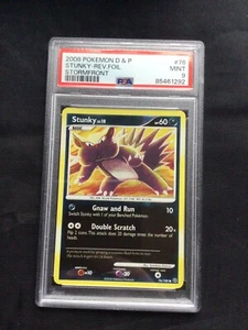 Pokemon Cards: Stormfront Reverse Holo: Stunky 76/100 PSA 9 - Picture 1 of 6