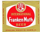Unused 1960s KENTUCKY Covington INTERNATIONAL FRANKENMUTH BEER Quart 32oz Label