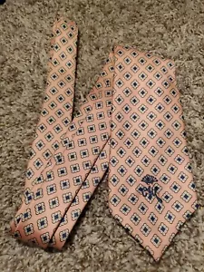 Countess Mara Sistine Satin Mens Necktie Pink and Blue - Picture 1 of 5
