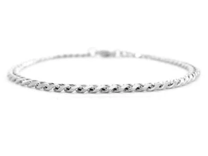 925 Sterling Silber Panzerkette massiv Armband bequeme Passform mit Geschenkbox - Bild 1 von 5