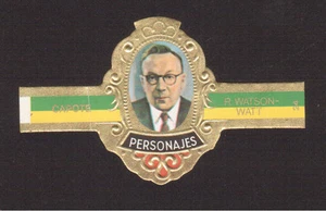 Robert Watson Watt Radar selten Erfinder Wissenschaftler Zigarrenband aus Europa - Bild 1 von 1