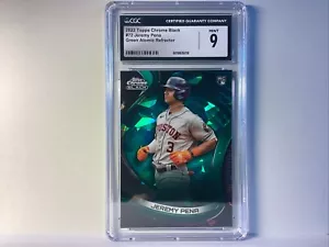 2022 Topps Chrome Black Jeremy Pena #72 Green Atomic Refractor /99 Astros Mint 9 - Picture 1 of 4
