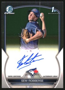 2023 Bowman Chrome Prospect Autographs #CPASR Sem Robberse Auto 