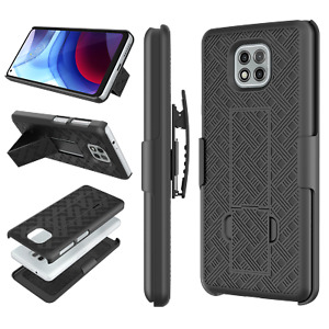 For Motorola Moto G Power 2021 Phone Case Cover with Belt Clip Holster Kickstand