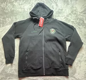NWT! Mens CCM Iowa Wild Full Zip Fleece Hoodie 2XL - Picture 1 of 8