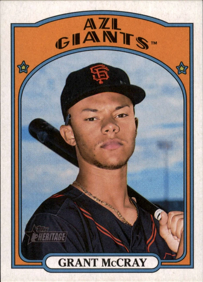 2021 Topps Heritage Minors Grant McCray #100 San Francisco - Image 1 of 1
