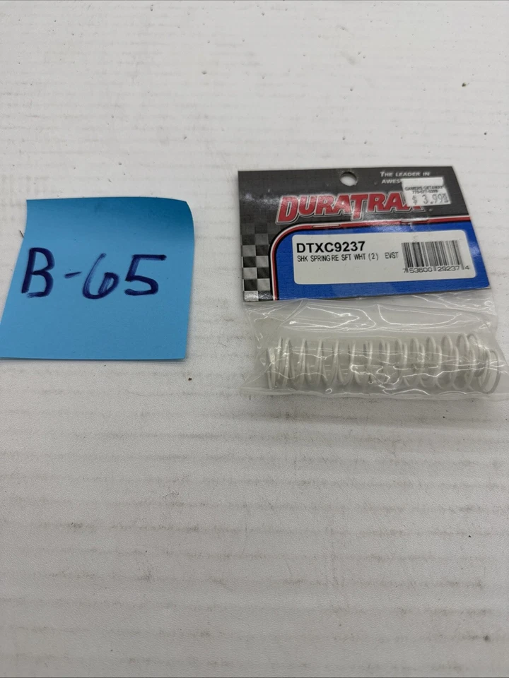 Vintage RC Car Duratrax DTXC9237 White Rear Shock Springs for Evader ST - Image 1 of 1
