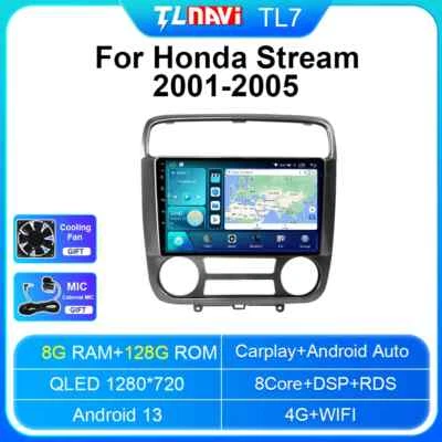 Android Head Unit For Honda Stream Multimedia Player Radio Car GPS Navigation 4G - Image 1 of 4