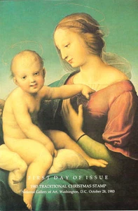 #2063 FD Program 20c Christmas Madonna Stamp - Picture 1 of 1