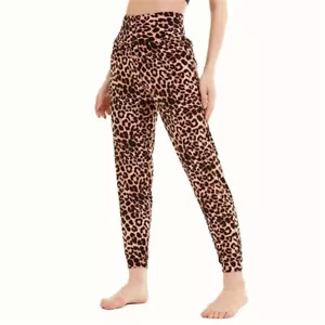 High Waist Leopard Printed Leggings, Soft and Comfy Plus Size Yoga Pants - Picture 1 of 7