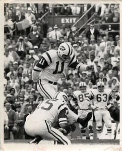 Super Bowl III Jets Defeat Colts Jim Turner Kicks 1 of 3 FG's Original Photo - Picture 1 of 2