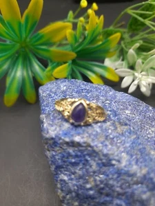 Sterling Silver Amethyst Oval Gemstone Adjustable Ring Ladies Gift Jewellery - Picture 1 of 4