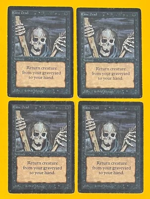 MTG RAISE DEAD (x 4) Beta (OldManMTG 006-827) - Image 1 of 2