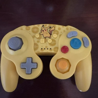 PowerA - Nintendo GameCube Pokémon Pikachu Switch Controller Wireless 1511638-01 - Image 1 of 3