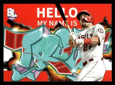 2023 Topps Big League #RC-2 Mike Trout Roll Call Wildstyle Edition ANGELS - Image 1 of 2