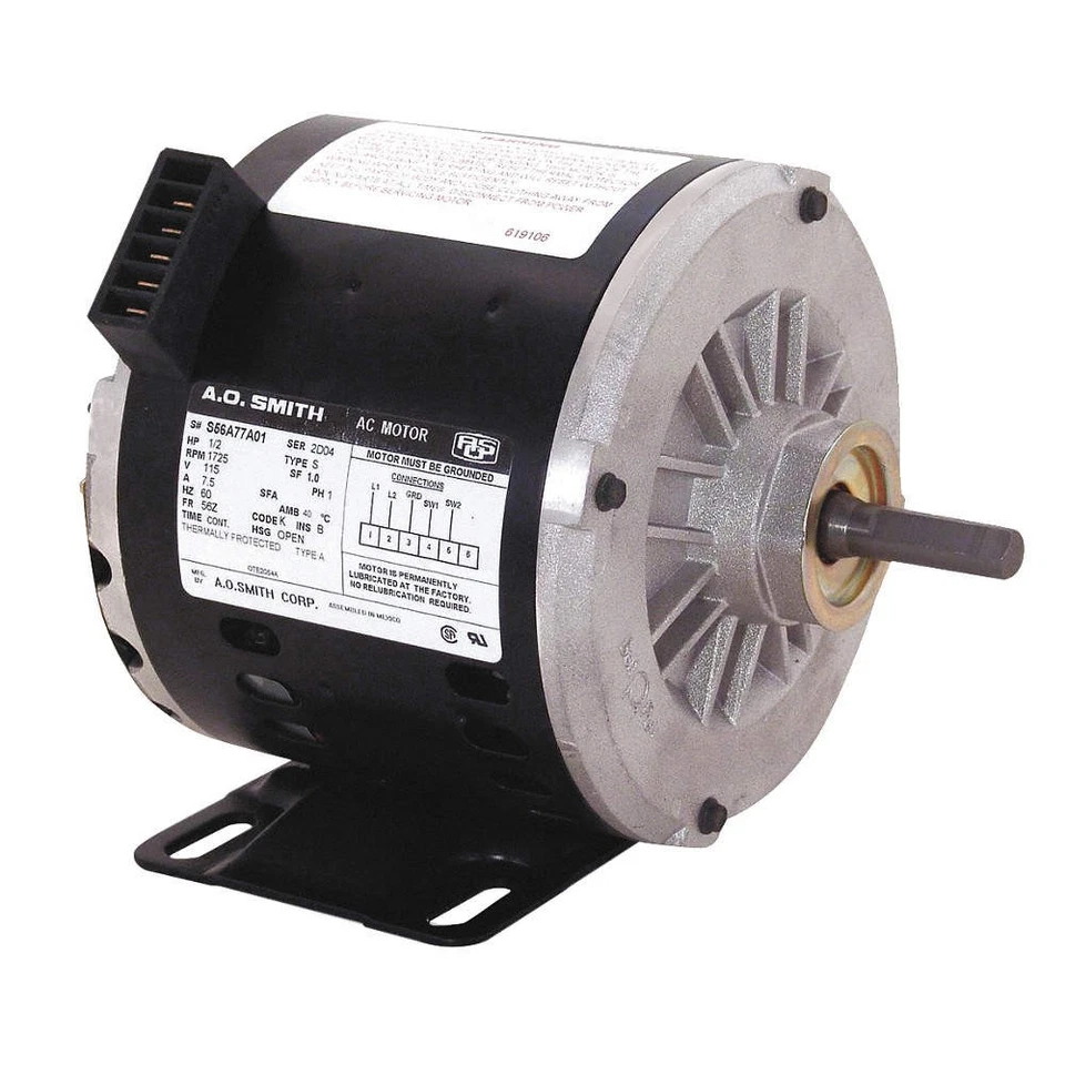 Motor CENTURY OTEB2054AV1,1/2 HP,1725 rpm,56Z,115V 2HUB3 Foto 1 de 1