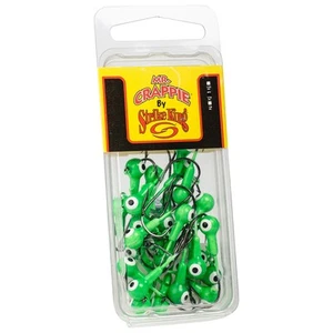 Strike King Mr. Crappie Jig Heads - 25 Pack,Limetreuse, 0.12 - Picture 1 of 1
