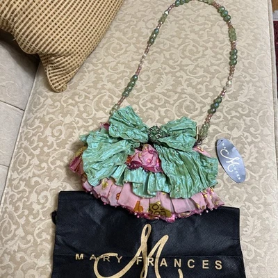 NWT Vintage Mary Frances Artisan Beaded Purse Clutch - Image 1 of 4