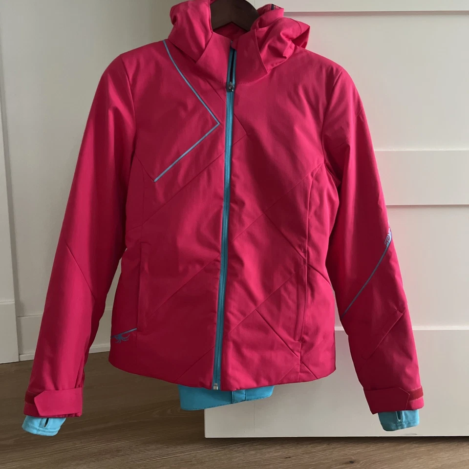 Jaqueta de esqui feminina Spyder (tamanho 4) com calças combinando (tamanho 4) - Imagem 1 de 4