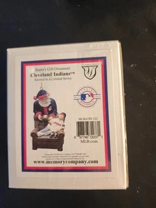 NEW/UNOPENED 2002 Cleveland Indians Santa's Gift Figurine/Ornament Official MLB - Picture 1 of 4
