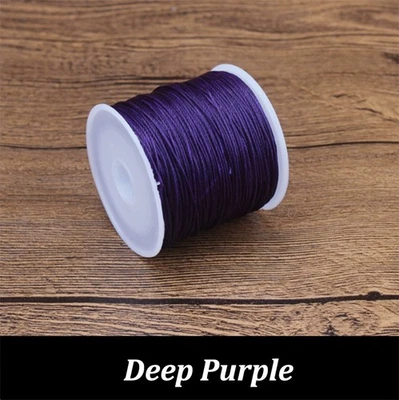 0.45/0.5/0.6mm Round Waxed Thread Polyester Cord Leather Craft Sewing Bracelets - Image 1 of 4