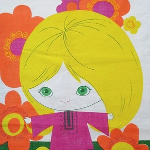 Vintage Brooke Bond OXO Gordon Fraser Tea Towel 1970s Flower Power Unused - Picture 1 of 8