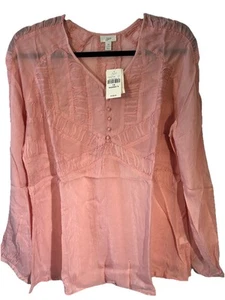 J.Jill Dusty Pink Shirt Size 1X Brand New - Picture 1 of 7