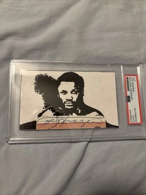 Joe Frazier Signed Cut Autograph Drawing Sketch Pro Boxing Champion PSA DNA - Image 1 of 4
