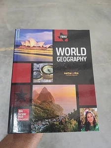 TEKS World Geography by Richard G. Boehm McGraw Hill 2016 HB LN 170804 - Picture 1 of 4