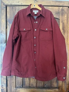 Men’s Duluth Trading Fire Hose, Fleece Lined RED jacket. Size Large Tall - Picture 1 of 7