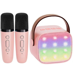 YLL Mini Karaoke Machine for Kids Adults Portable Bluetooth Speaker with 2 Wi... - Picture 1 of 9