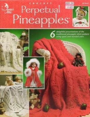 OOP!!! CROCHET PERPETUAL PINEAPPLES 6 BEAUTIFUL DESIGNS - Image 1 of 2