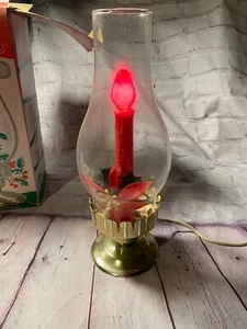 Hurricane Electric Christmas Candle Lamp Style 6600 Works Original Box Vintage - Picture 1 of 13