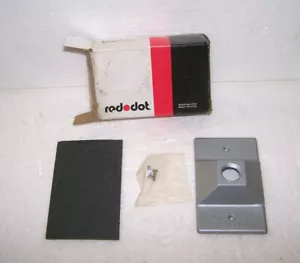 PORTALAMPADA RED DOT 1-GANG BOX MOUNT LC-11 COVER ESTERNO METALLO GRIGIO FORO 1/2" USA - Foto 1 di 4