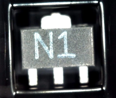 10 x Zetex FCX491TA NPN 1A 60V transistor FCX491 N1 - Image 1 of 3