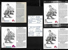 1986-87 KRAFT DRAWING THICK BLUE BACK CARD & THIN CELLO & SINGLES SEE LIST