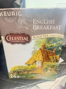 Celestial Seasonings English Breakfast Black Tea K-Cups 24 2020-2022(Z15-8,Y9-2) - Picture 1 of 5